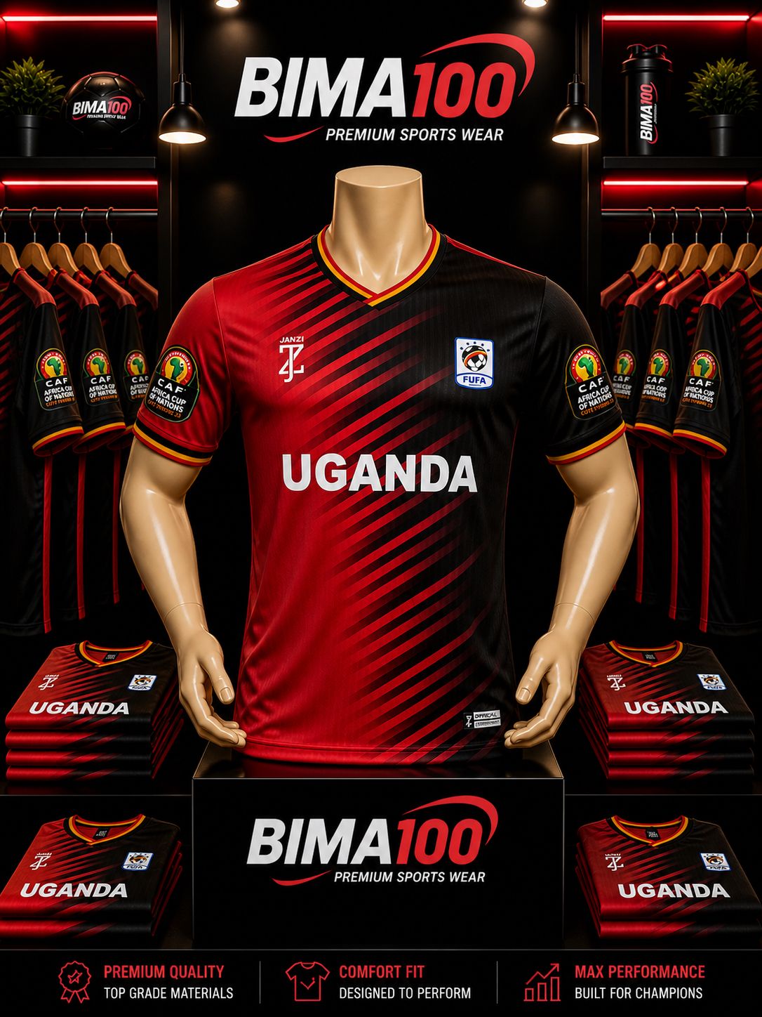 (OFFER) UGANDA CRANES HOME KIT JERSEY KIT 2025/2026 by  Football Jersey Authentic 2026 World Cup Jersey International Football Good Quality