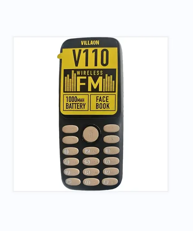 (ON OFFER) VILLAON V110 AFFORDABLE PHONE KABAMBE/KATULULU DUAL SIM CARD, WIRELESS FM, BRIGHT TOUCH,FACEBOOK,1000MAH TWO SIM CARD SLOT BLUETOOTH FEATURE PHONE