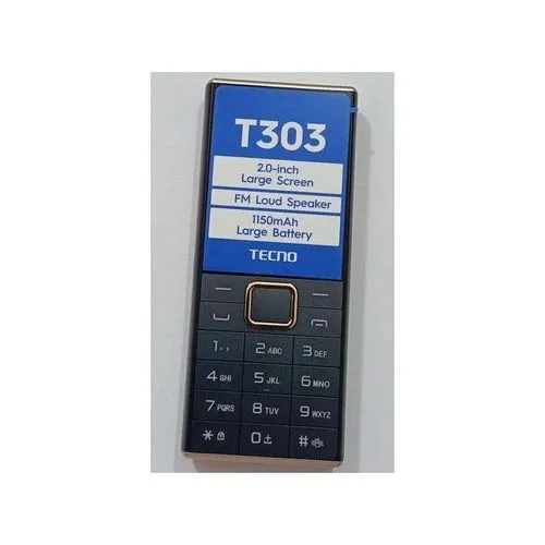 Tecno T303 Dual SIM Feature Phone 32GB Expandable 1150mAh Battery FM Radio Torch Bluetooth Strong Battery Kabambe Phone Affordable Simple Phone Kenya