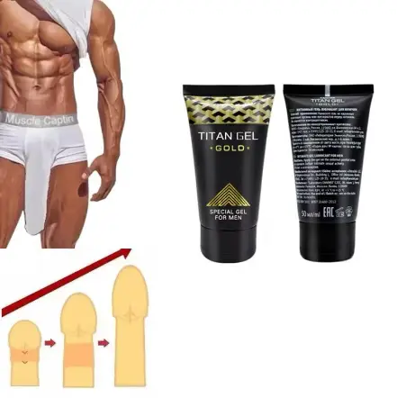 Gold Titan Gel Penis enlargement erectile disfunction and Libido supplement Titan Penis Enlargement Gel Cream Thickening Big Penis