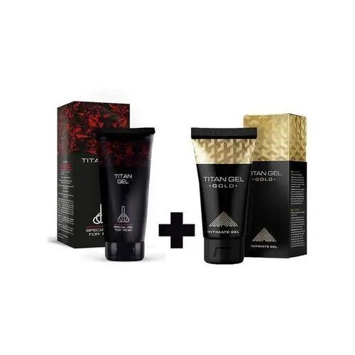 2 in 1 titan Penis Enlargement Gel plus Gold Growth Cream