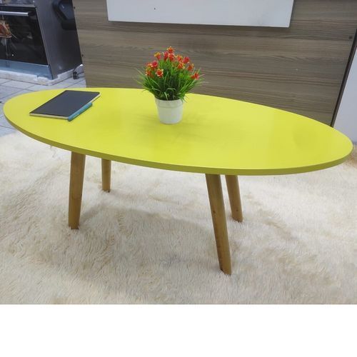 Oval Wooden Coffee Table