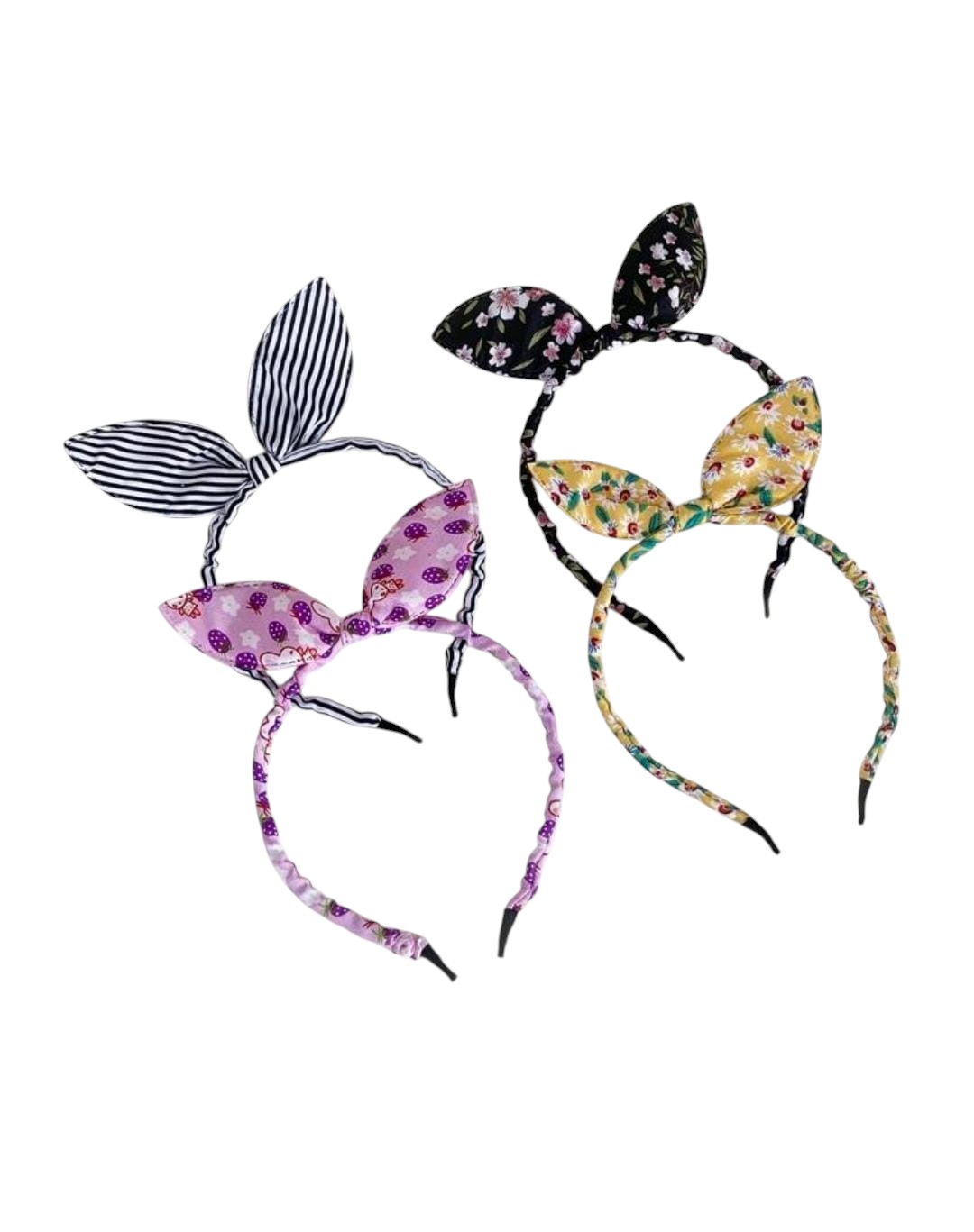 Toddler Girls Printed Bow Headbands  Cute Bunny Ear Knot Hair Bands for Baby Girls, Kids and Everyday Wear