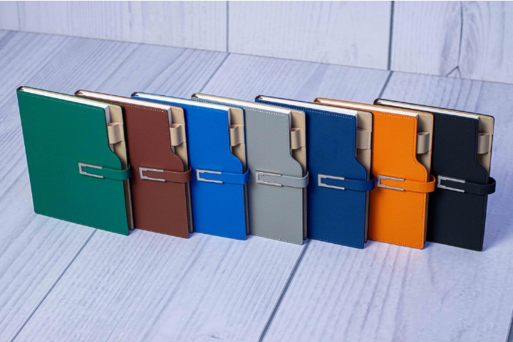Premium A5 Curved Notebook – Ergonomic Soft Cover Journal with Smooth Writing Paper | Durable Binding for School, Office, Travel & Daily Use | Stylish Colors (Dark Blue, Light Blue, Brown, Grey, Green