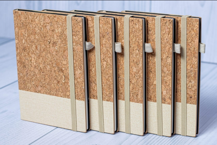 Eco Cork Executive A5 Notebook with Complimentary Pen – Premium Hardcover Journal for Office, Study & Planning
