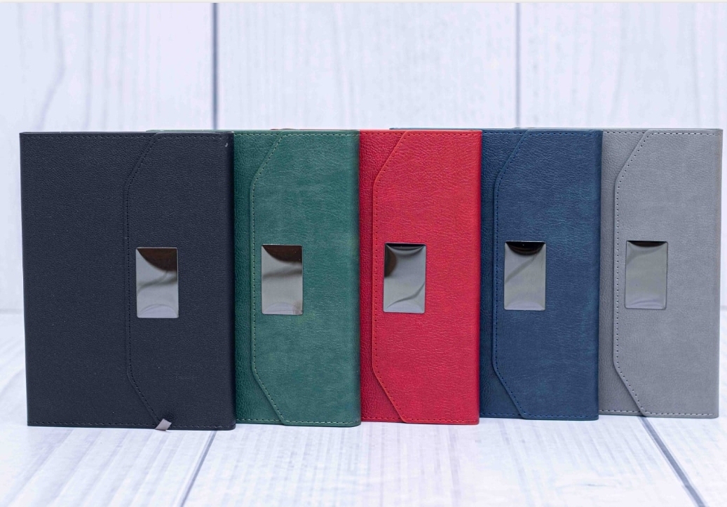 E545 Luxury A5 Spiral Notebook with FREE Pen – Premium Hardcover Journal for School, Office, Business Meetings, Study & Daily Planning (Blue, Red, Black, Grey & Green)