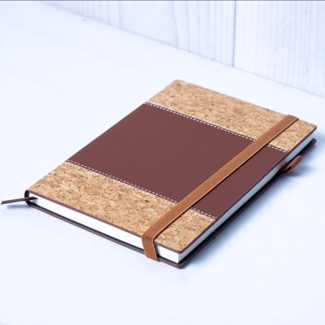 Limited Offer! Luxury Double Cork Eco Notebook with FREE Executive Pen – Premium Cork Cover Executive Journal, Business Diary, Office Planner & Professional Writing Notebook