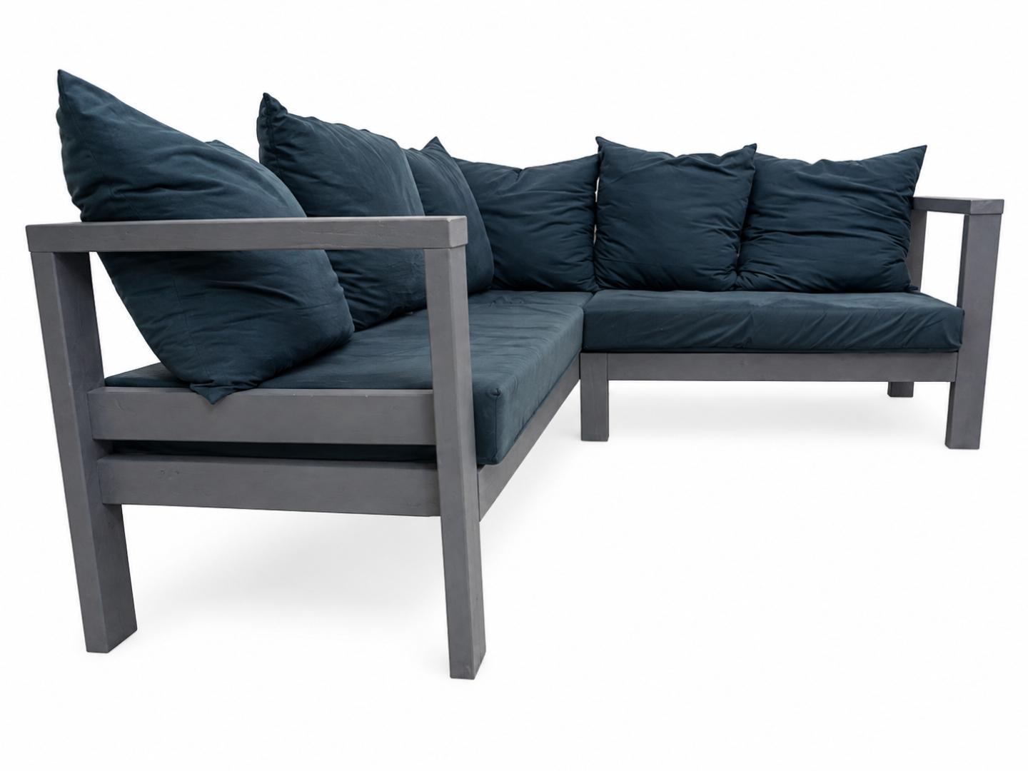 Stylish & Durable L-Shaped Wooden Sofa Set