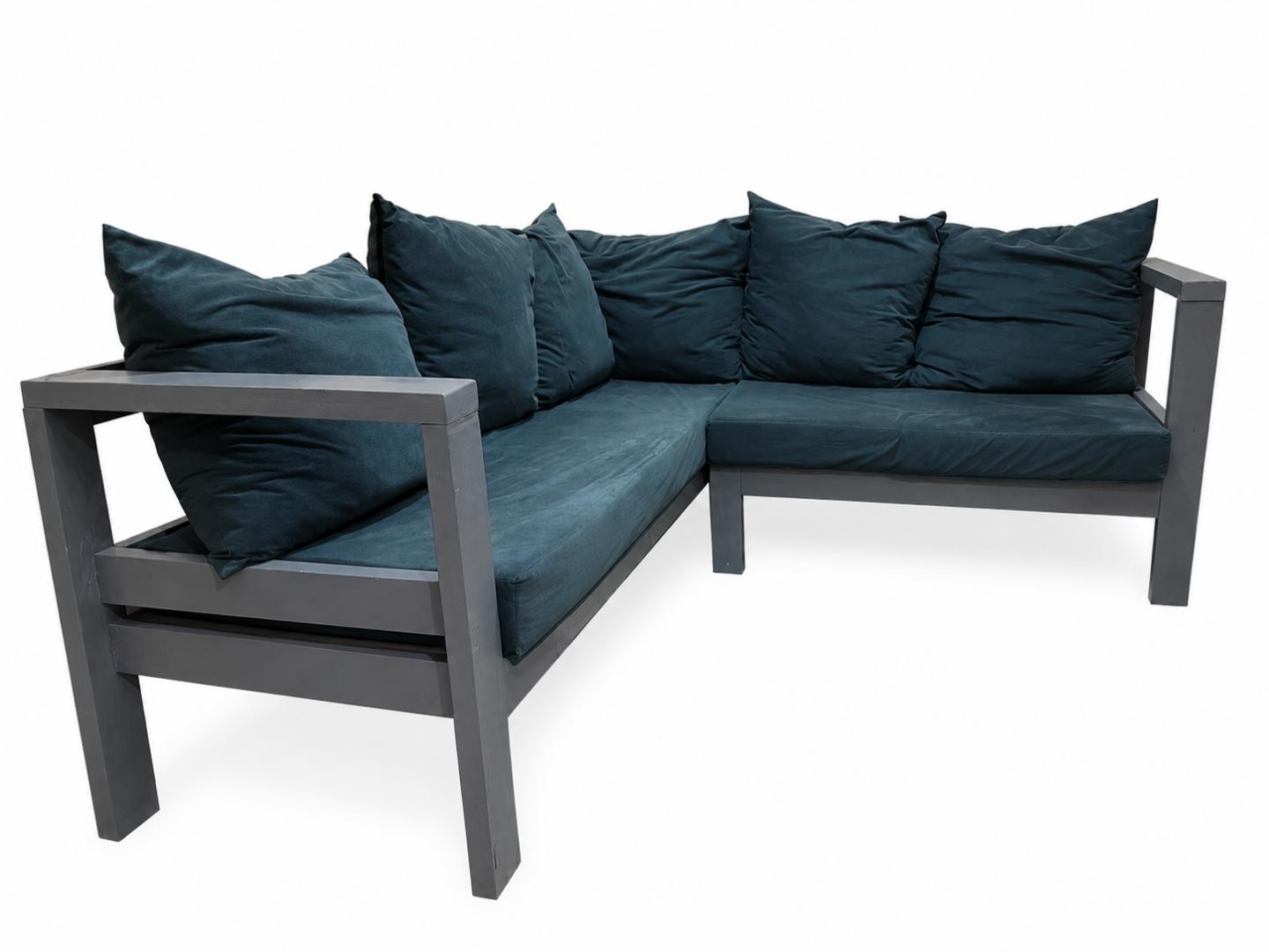 Stylish & Durable L-Shaped Wooden Sofa Set