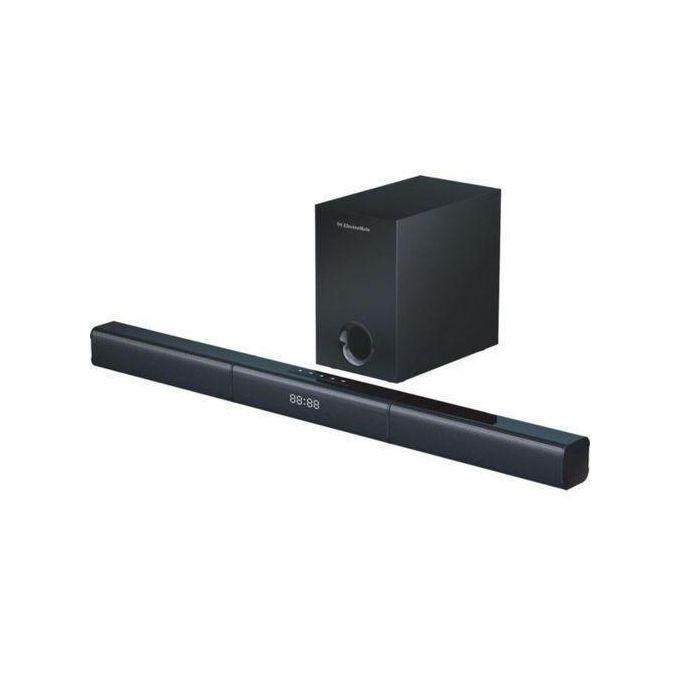 ElectroMate SB02 Soundbar Speaker with Wired Subwoofer – Bluetooth Home Theater System, 3D Surround Sound, Hi-Fi Stereo, Deep Bass, USB & AUX
ElectroMate SB02 Soundbar Speaker with Wired Subwoofer – B
