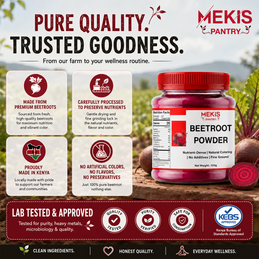 Mekis Pantry Beetroot Powder - Supports healthy blood flow and heart health