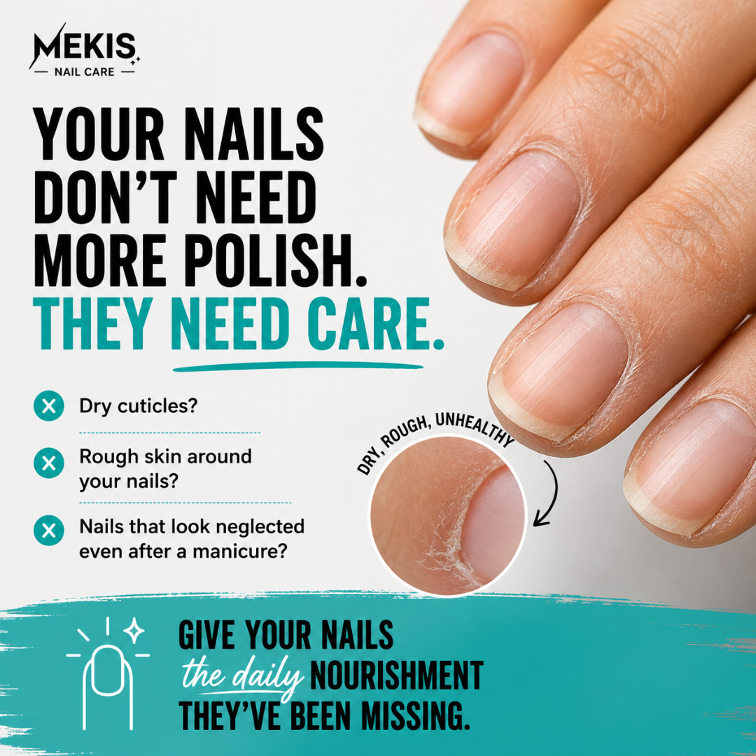 Mekis Nail & Cuticle Nourishing Oil Pen - Helps restore strength, softness, and a naturally healthy shine.
