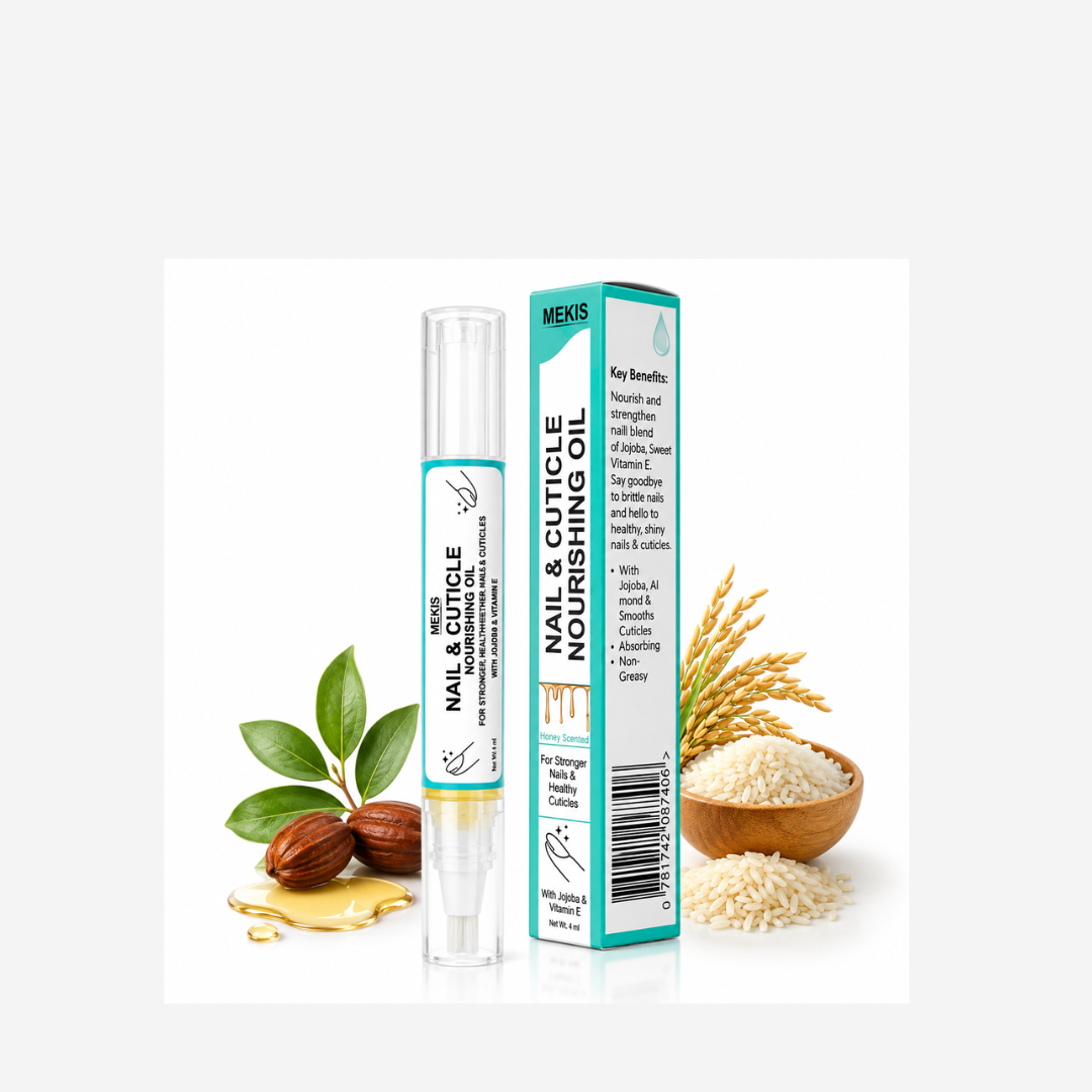 Mekis Nail & Cuticle Nourishing Oil Pen - Helps restore strength, softness, and a naturally healthy shine.