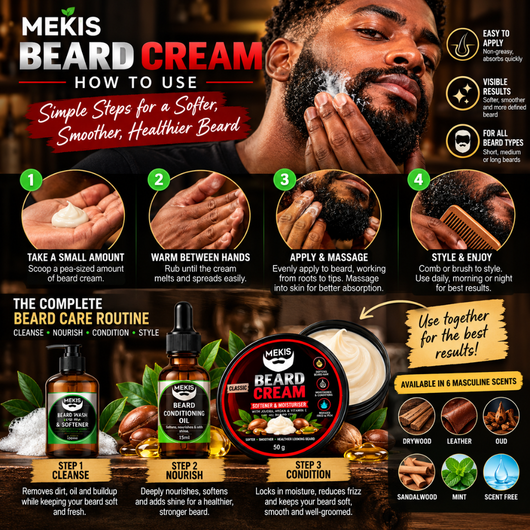 Mekis Beard Cream – Softener & Moisturiser