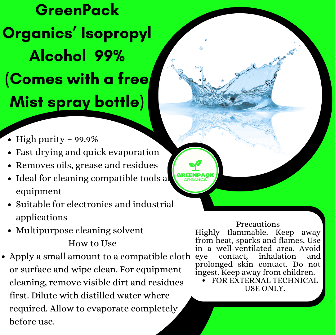Isopropyl Alcohol (IPA) 99.9% – High Purity Cleaning & Industrial Solvent