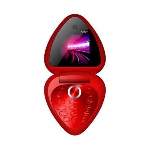Bontel Bontel Honey Feature Phone - 1.54" Display, 600mAh Battery, Red...