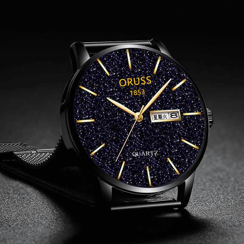 Gentleman Starry Sky Movement Watch Men's Watch Genuine Quartz Waterproof Calendar High end Handsome Fashion New