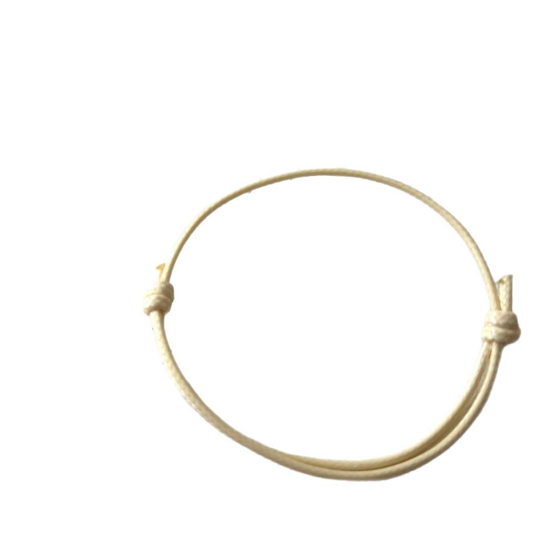 European and American cross-border hot-selling rose crystal wax thread bracelet, colorful and simple adjustable handmade woven bracelet Guti.