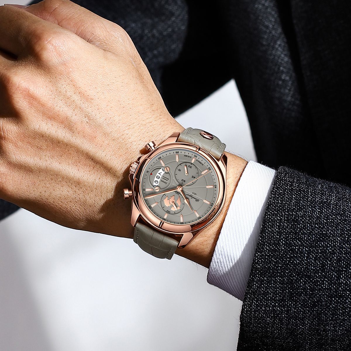 Swiss brand waterproof multifunctional watch for male students, trendy sports watch live broadcast, popular foreign trade item, one piece dropshipping