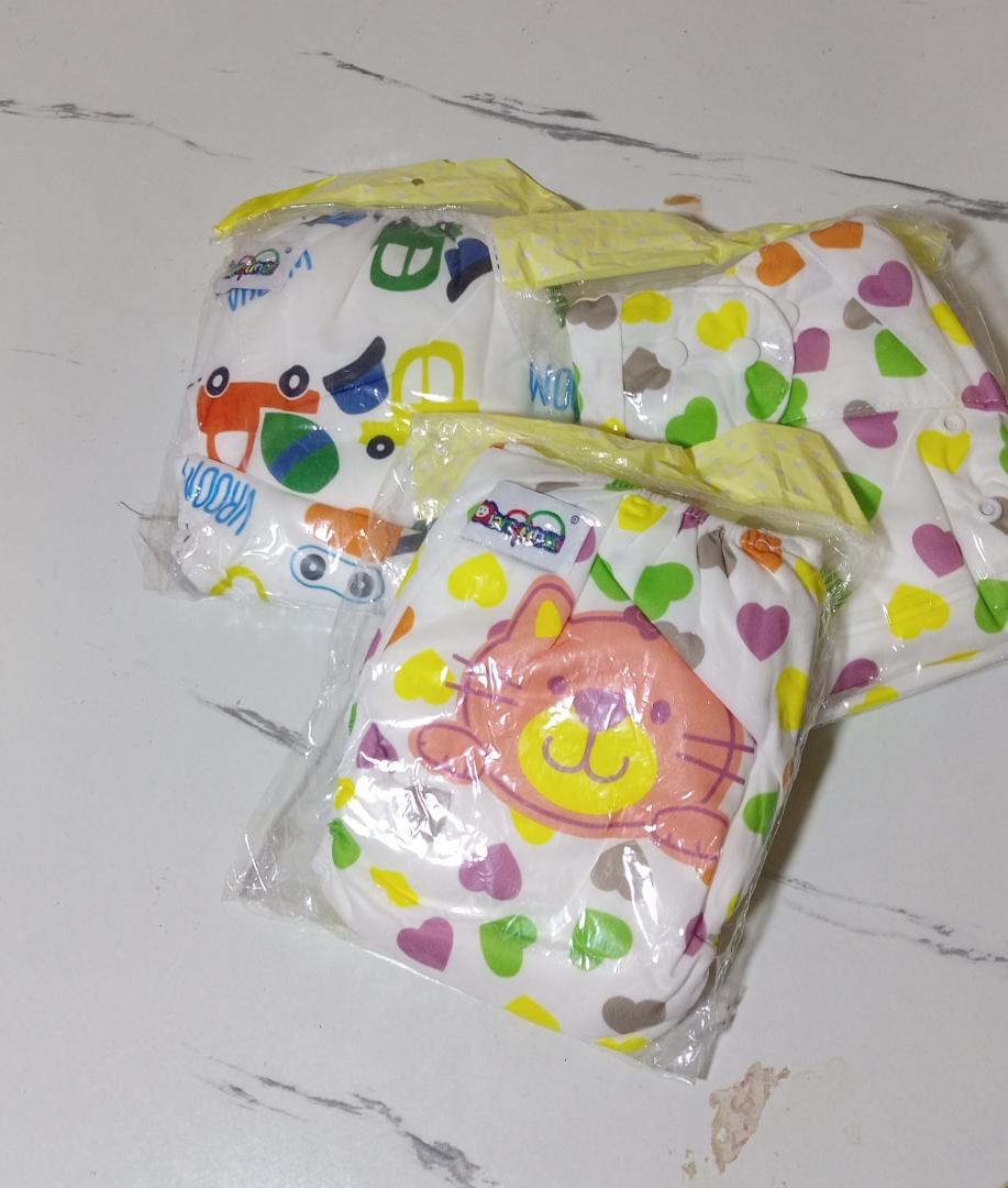3 washable diapers with 9 inserts