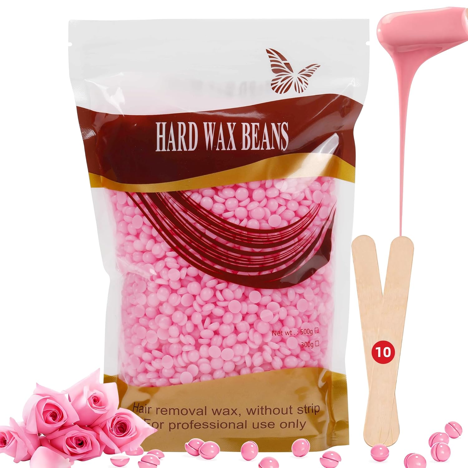 Hard wax beans are easy-to-melt wax pellets used for gentle and effective hair removal on all skin types. They remove hair from the root without strips, leaving the skin smooth & soft 100g