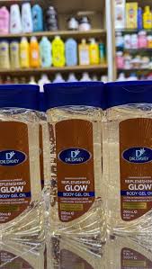 Dr. Davey Replenishing Glow Body Gel Oil with 100% pure cocoa butter - This body oil is formulated to moisturize dry skin, leaving it soft and smooth without a greasy residue.