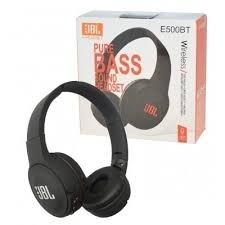 Brand New JBL E500BT: Noise-cancelling Wireless Headset On-Ear Headphones with Pure bass Sound Hands free calls Foldable design light weight earphones Head Set