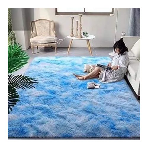 5 By 8 Soft Fluffy Carpets Non-slip Rugs Floor Mat