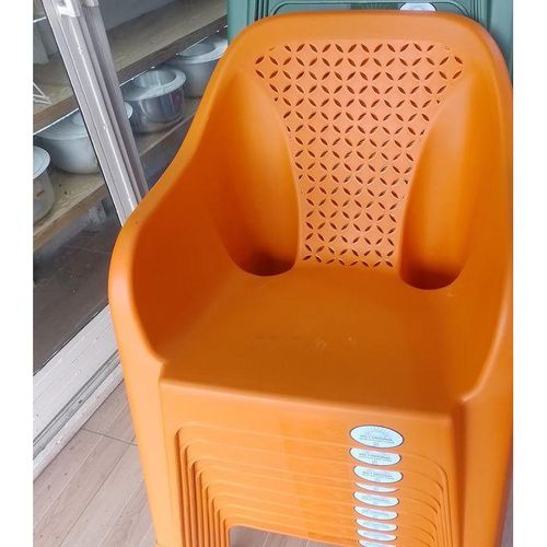 Ergonomic High-Back Plastic Chair with Armrests - Heavy-Duty Design