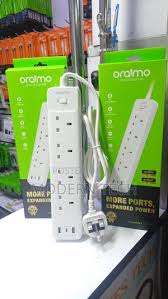 ORAIMO (POWERHUB 2) SUPER QUALITY EXTENSION WITH FAST CHARGE USB-C PORT 3250W POWER RATING, 4 WAY PORTS & 2M CABLE - WHIT