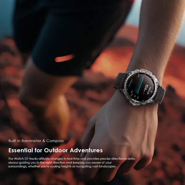 ORAIMO Watch GT OSW-852H 1.43" AMOLED 3ATM GPS Smart Watch with 2 Replaceable Straps and more than 67 days standby time