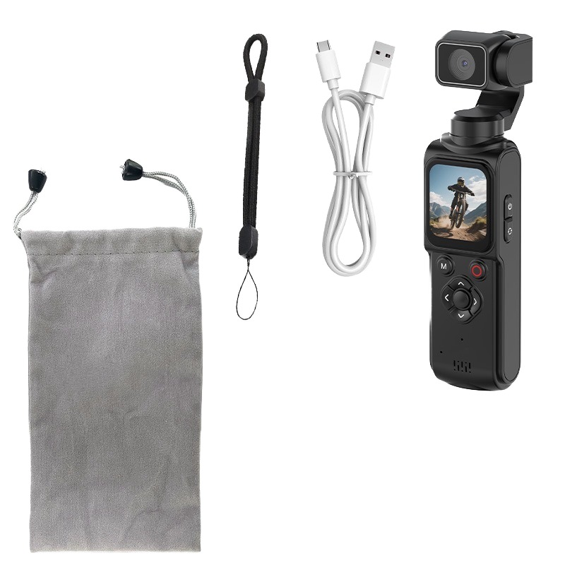 330⁰ rotation 4K Ultra HD smart pocket camera with 3-Axis Gimbal Stabilizer Auto Face Tracking and WiFi connectivity Tripod Compatible pocket camera