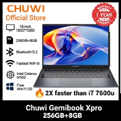 Brand New Chuwi Gemibook XPro N100 ultrabook: (2X faster i7 7th), 8GB+256GB SSD, 14" Full HD Ultrabook with Long Battery Life & Free Win 11 system WiFi6 Bluetooth 5.2 HP Dell Asus Lenovo Killer