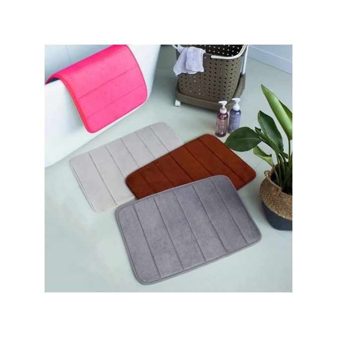 Kitchen Door Floor Mat 40x60cm Bathroom Carpet Rug Memory Foam Non-Slip Durable Absorbent Soft Home Entryway Decor, Colour May Vary