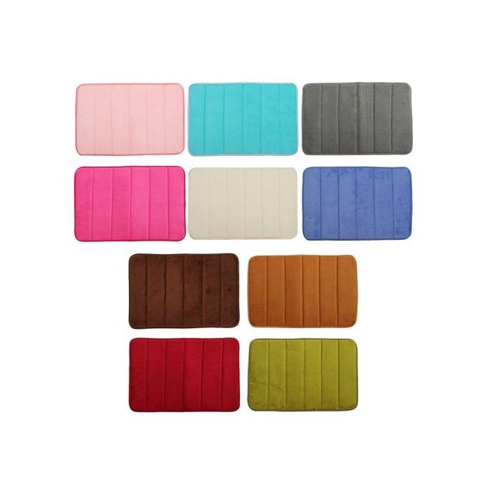 Kitchen Door Floor Mat 40x60cm Bathroom Carpet Rug Memory Foam Non-Slip Durable Absorbent Soft Home Entryway Decor, Colour May Vary