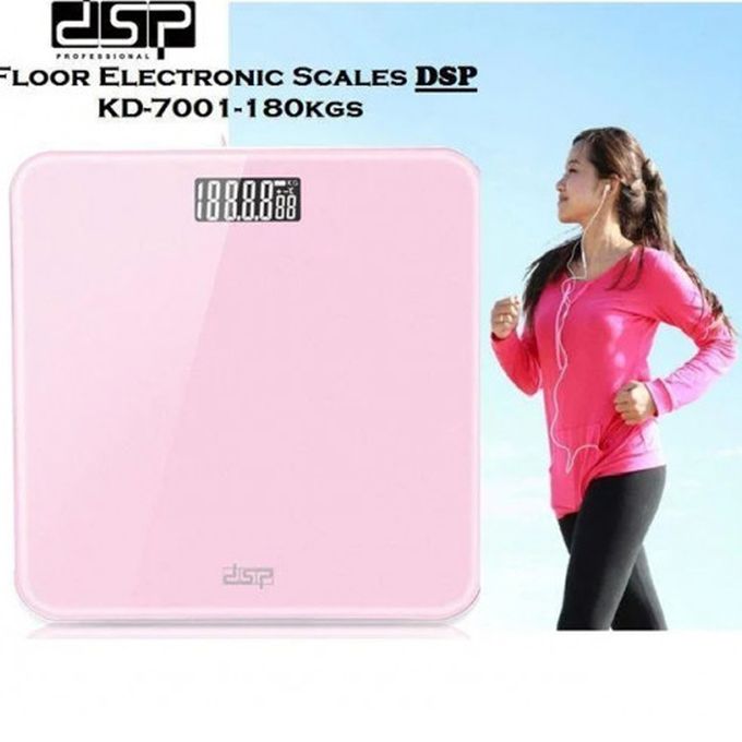 DSP Personal Electronic Body Weighing Scale - Multicolor, Accurate Digital Bathroom Scale for Home Use, Portable & Durable
