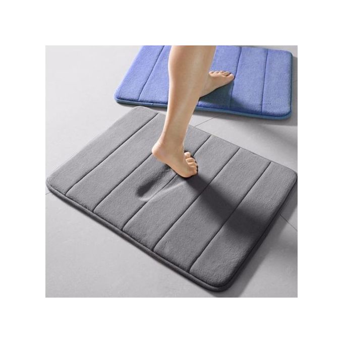 Kitchen Door Floor Mat 40x60cm Bathroom Carpet Rug Memory Foam Non-Slip Durable Absorbent Soft Home Entryway Decor, Colour May Vary