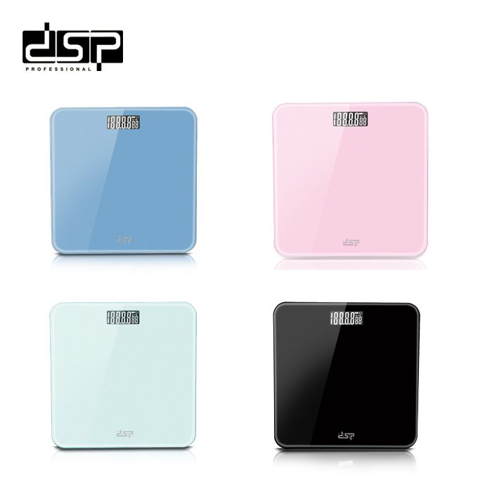 DSP Personal Electronic Body Weighing Scale - Multicolor, Accurate Digital Bathroom Scale for Home Use, Portable & Durable