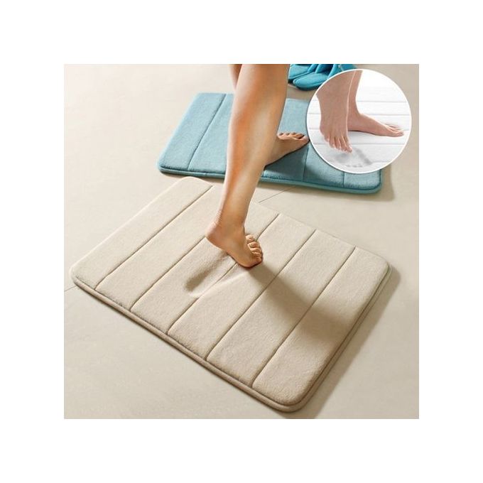 Kitchen Door Floor Mat 40x60cm Bathroom Carpet Rug Memory Foam Non-Slip Durable Absorbent Soft Home Entryway Decor, Colour May Vary