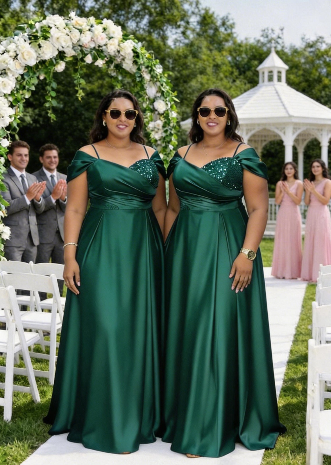 Women Satin Long Dress Elegant Maxi Gown Soft Smooth Fabric Comfortable Stylish Formal Occasion Wear Flowy Design Classy Outfit Sizes 44 to 54