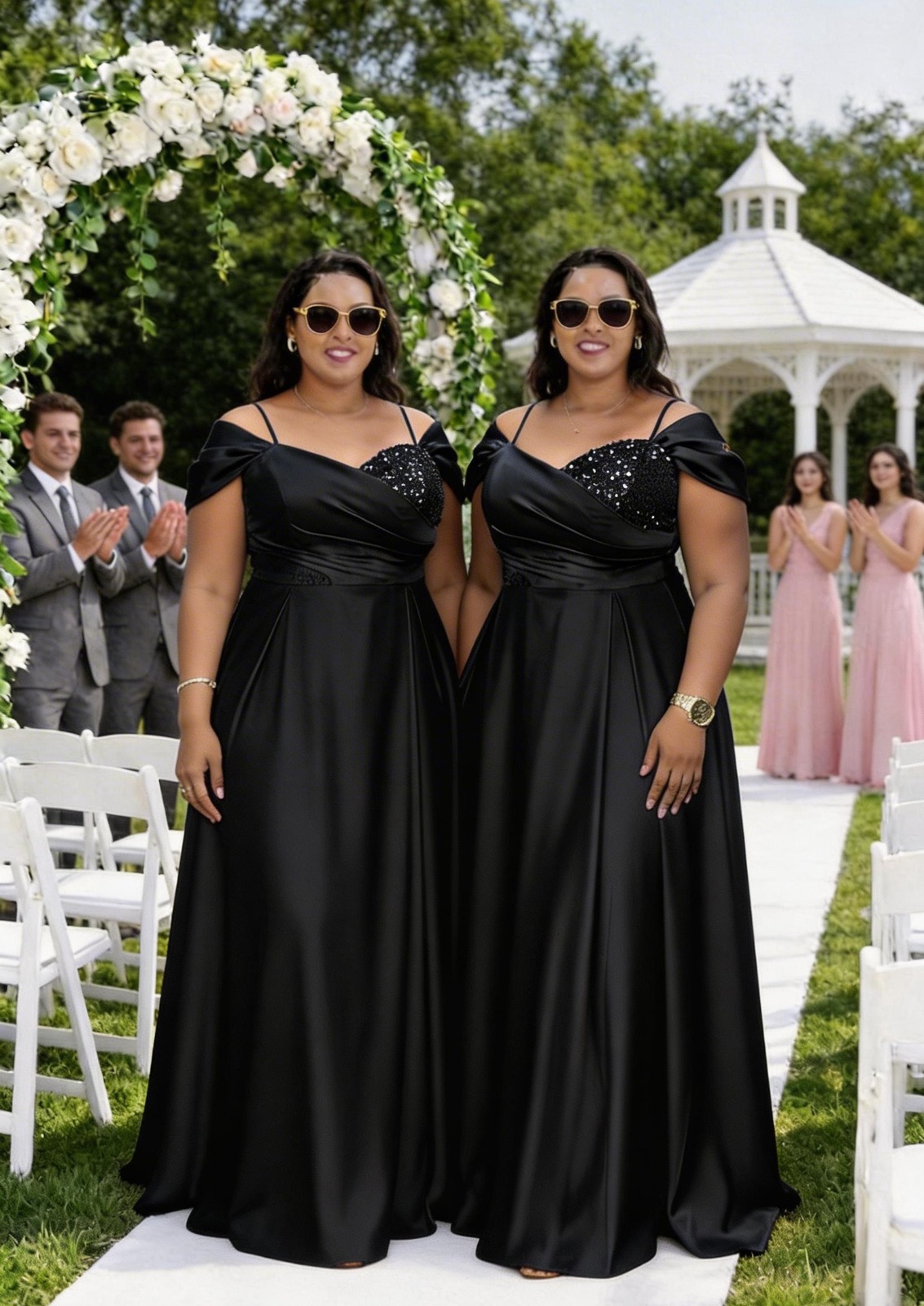 Women Satin Long Dress Elegant Maxi Gown Soft Smooth Fabric Comfortable Stylish Formal Occasion Wear Flowy Design Classy Outfit Sizes 44 to 54