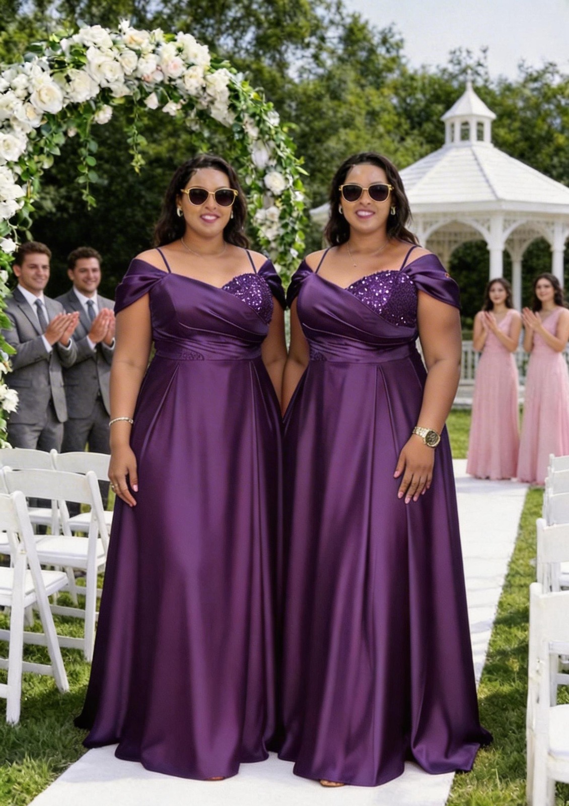 Women Satin Long Dress Elegant Maxi Gown Soft Smooth Fabric Comfortable Stylish Formal Occasion Wear Flowy Design Classy Outfit Sizes 44 to 54