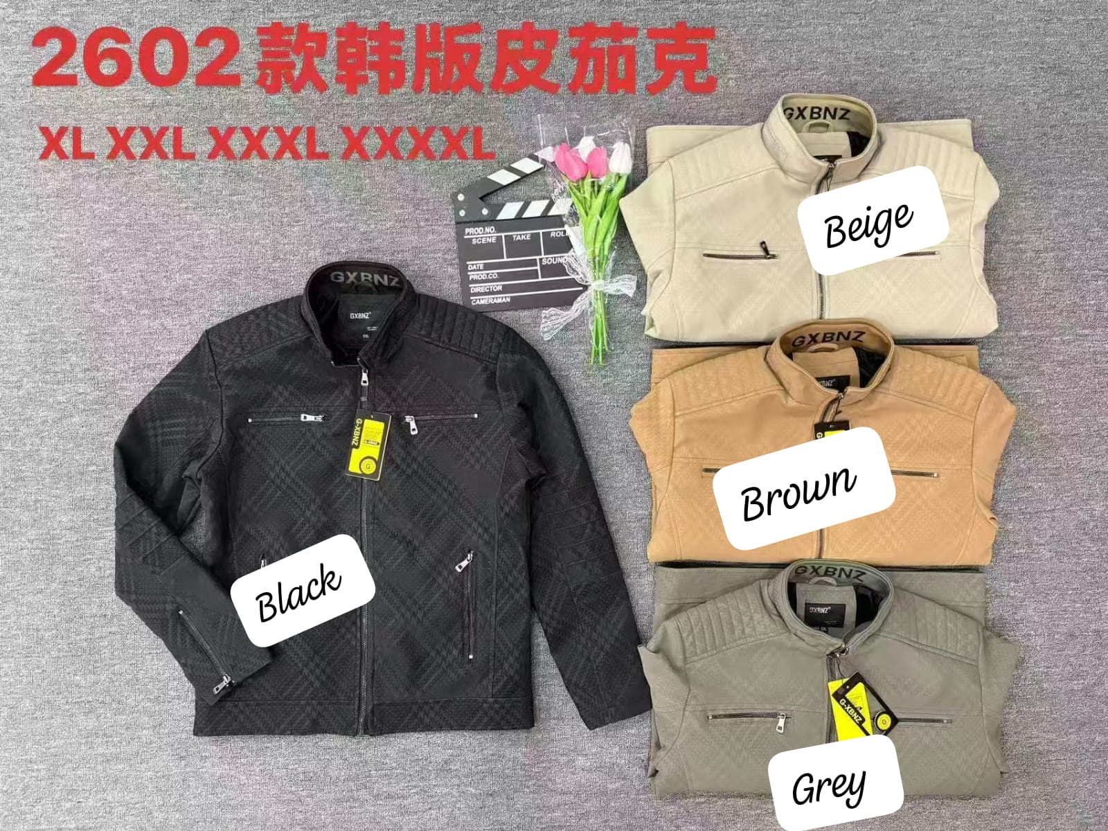 Men’s PU Leather Jacket Premium Casual Motorcycle Style Coat Durable Fashion Outerwear Wind Resistant Comfortable Fit for Travel Work Everyday Wear Available Sizes XL to 4XL