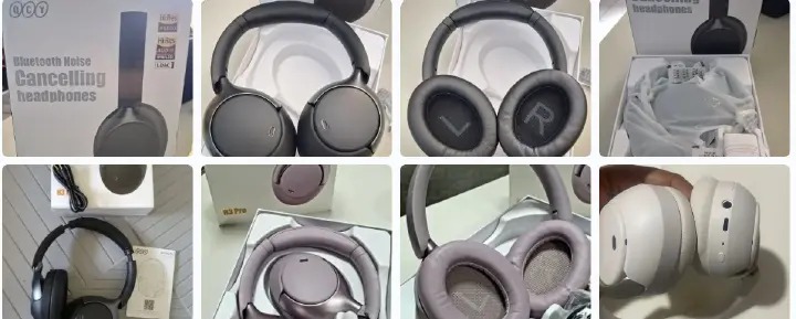 QCY H3 ANC Bluetooth Headphones Over Ear, Active Noise Cancelling Bluetooth 5.4 Headphones With Microphones, Hi-Res Audio Sound, Multipoint Connection, 60H Playback, Custom EQ Via AppBack