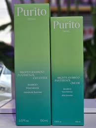 Purito Seoul Mighty Bamboo Panthenol Face Cream 100ml - 10% Panthenol for Blemish Recovery & Glow