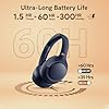 QCY H3 ANC Bluetooth Headphones Over Ear, Active Noise Cancelling Bluetooth 5.4 Headphones With Microphones, Hi-Res Audio Sound, Multipoint Connection, 60H Playback, Custom EQ Via AppBack
