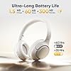 QCY H3 ANC Bluetooth Headphones Over Ear, Active Noise Cancelling Bluetooth 5.4 Headphones With Microphones, Hi-Res Audio Sound, Multipoint Connection, 60H Playback, Custom EQ Via AppBack