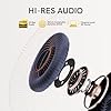 QCY H3 ANC Bluetooth Headphones Over Ear, Active Noise Cancelling Bluetooth 5.4 Headphones With Microphones, Hi-Res Audio Sound, Multipoint Connection, 60H Playback, Custom EQ Via AppBack