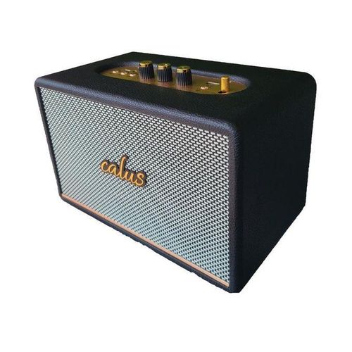 CALUS Stanmore III Bluetooth Speaker - Black - Wireless, USB, AUX - delivers loud, full-bodied sound, with clear treble and strong bass that you can fine-tune using its dedicated analogue control knob