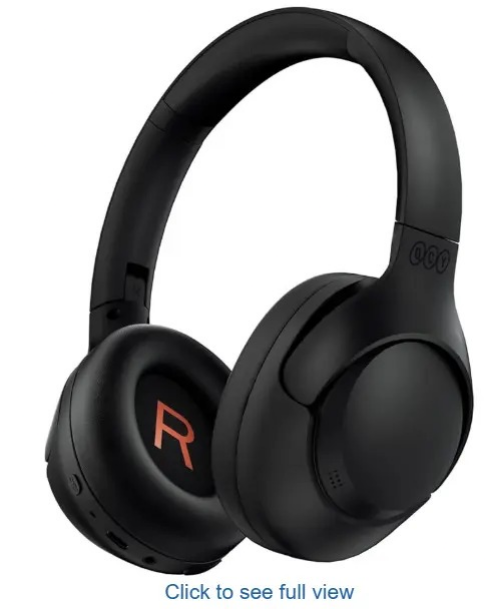 QCY H3 ANC Bluetooth Headphones Over Ear, Active Noise Cancelling Bluetooth 5.4 Headphones With Microphones, Hi-Res Audio Sound, Multipoint Connection, 60H Playback, Custom EQ Via AppBack